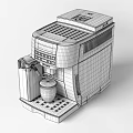 Automatic Espresso Coffee Machine Kitchen Appliance Making Cappuccino With Milk Froth