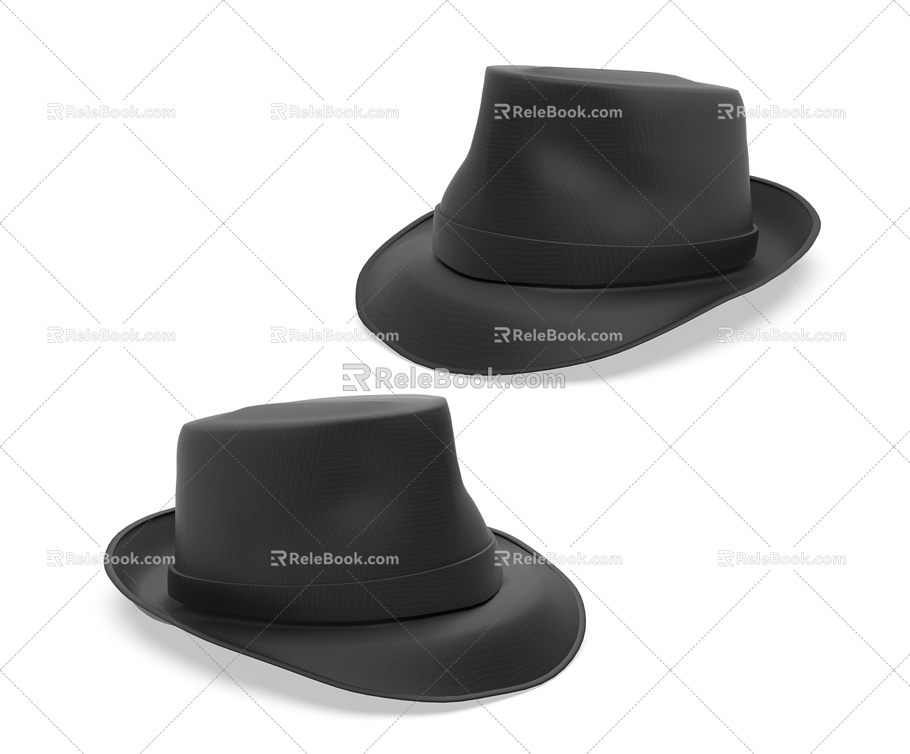 Modern hat 3d model