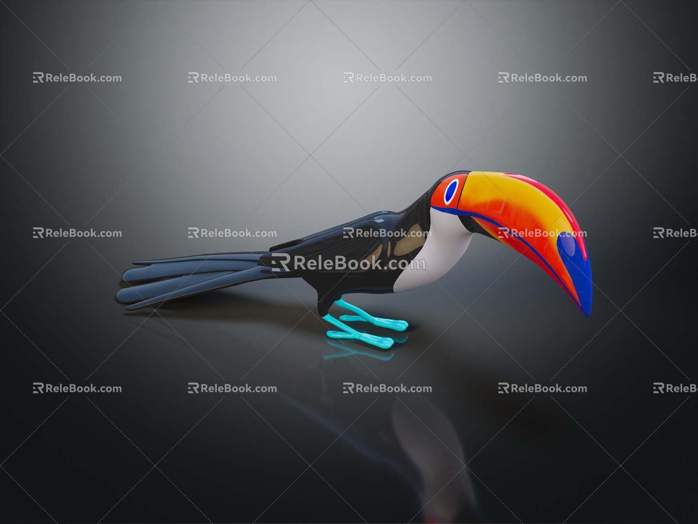 Modern Peco Peco Birds 3d model