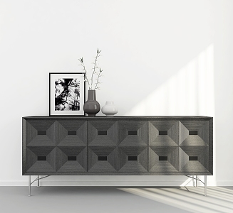 Modern Side Cabinet 3d model