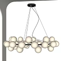 Nordic Middle Spherical Chandelier 3d model