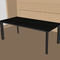 Modern Dining Table Desk Tea Table 3d model