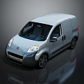 Modern bus minibus minivan driverless bus 3d model