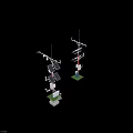 Weather Monitoring Station With Solar Panels Antenna And Sensors On Pole