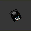 Black POS Terminal With Receipt Printer Colorful Buttons And Display Screen For Business Use