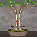 Modern Column Special-shaped Column Decorative Column Shape Column Round Card Seat Sofa 3d model