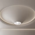 Modern Ceiling Design With Sleek Curved Round Shape And Ambient Lighting
