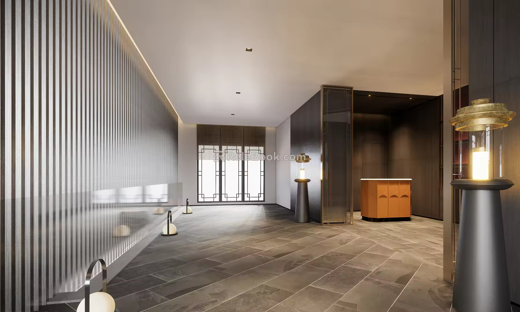 Modern Front Desk Club Front Desk 3d model