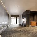 Modern Front Desk Club Front Desk 3d model