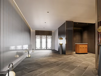 Modern Front Desk Club Front Desk 3d model
