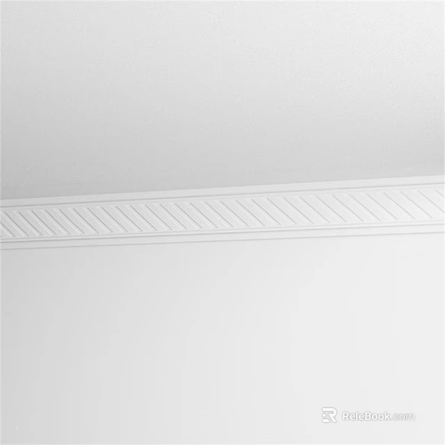 Modern Wall Sculpture Carving With Diagonal Geometric Gypsum Decorative Trim 3d model 
