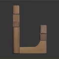 Wooden Blocks Castle Building With Pointed Towers Arched Openings And Stacked Blocks