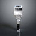 Microphone Amplifier Capacitor Microphone High-end Microphone Wheat Desktop Microphone Broadcasting Microphone 3d model