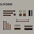 Handler Simple Style Leather Handler Leather Handler Cabinet Door Handler 3d model
