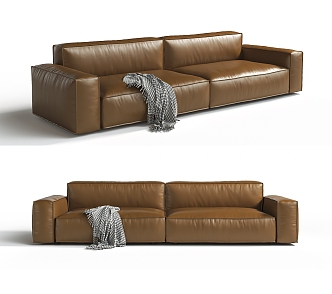 Modern Minotti double sofa 3d model