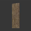 Rustic Wooden Cabinet With Double Doors And Open Bottom Shelf Design