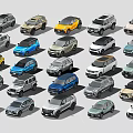 Diverse Collection Of Colorful Cars Featuring Various Models And Styles