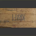 Vintage Wooden Crate Featuring KRAFT Lettering Distressed Wood And Metal Nails