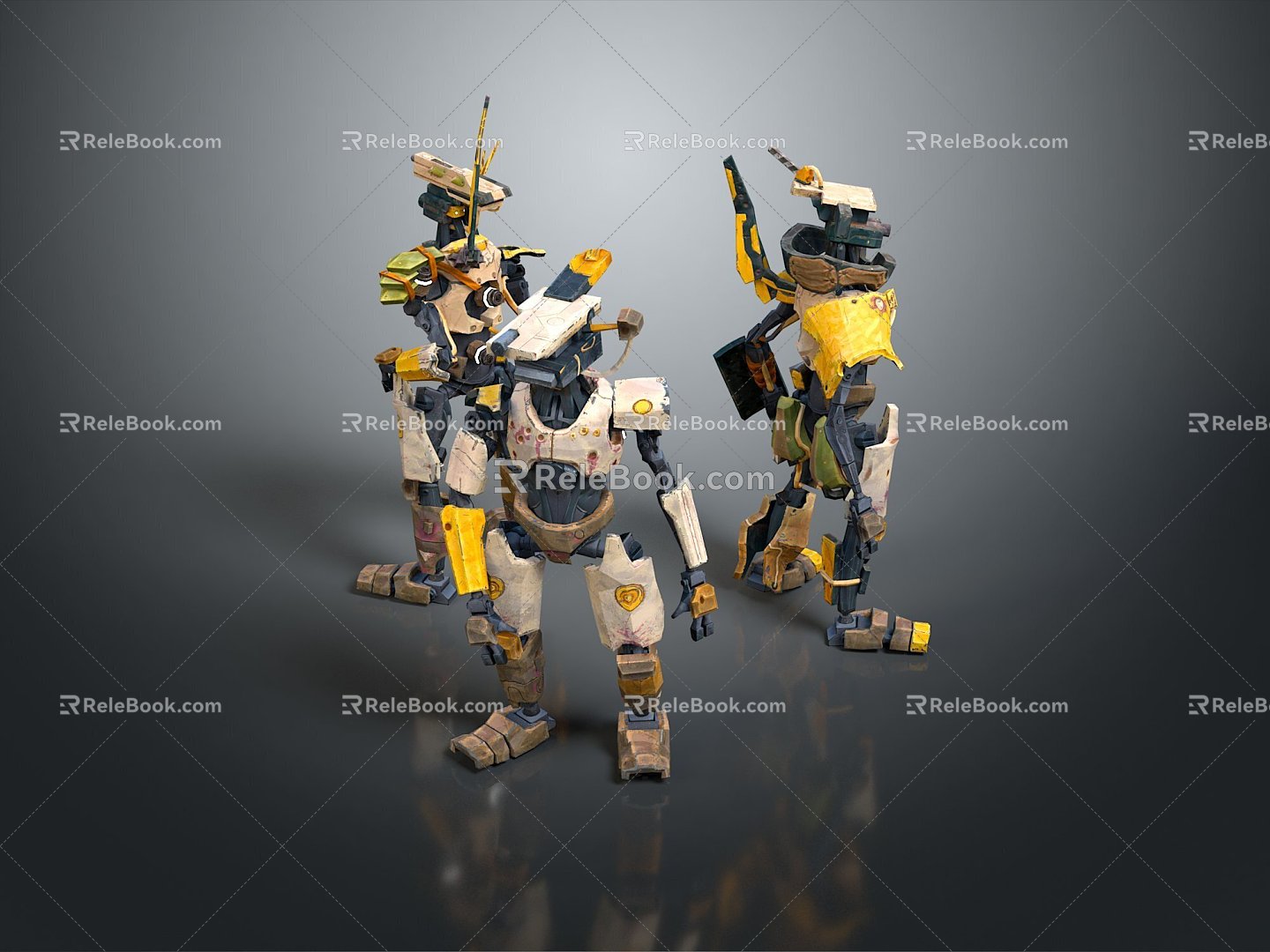 Mech Warrior Mech Soldier Machine Battlearm Mechanical Battlearm Machine Fighter Robot 3d model