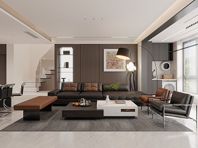 modern living room model