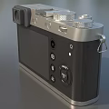 Vintage Digital Camera With Retro Classic Design And Metal Body Details