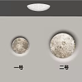 Contemporary Round Wall Lamps With Soft Warm Light In Two Sizes For Interior