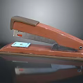 Brown Office Stapler With Durable Design For Daily Desktop Use 3d model