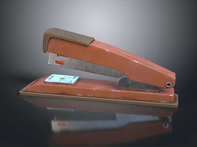 Stapler Stationery Office Utensils Paper Holder Easy Stapler Portable Stapler 3d model