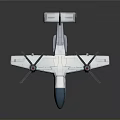 Futuristic Spacecraft Design Featuring Streamlined Body Wings And Propellers For Space Exploration