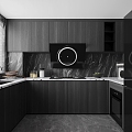 Modern home kitchen 3d model