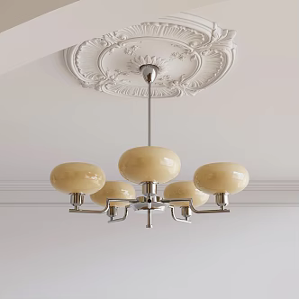 Bauhaus medieval chandelier 3d model