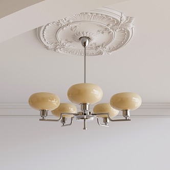 Bauhaus medieval chandelier 3d model