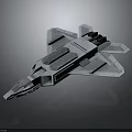 Military Fighter Jet Weapon 3D Model With Modern Design And Detailed Structure