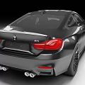 Sleek Black BMW Coupe With Sporty Front Fascia And Stylish Alloy Wheels