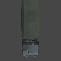 Green Military Truck With Canvas Covered Cargo Bed And Six Wheel Design