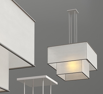 Modern Chandelier Fabric Chandelier 3d model