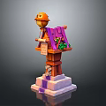 Mailbox mailbox tin mailbox old mailbox items 3d model