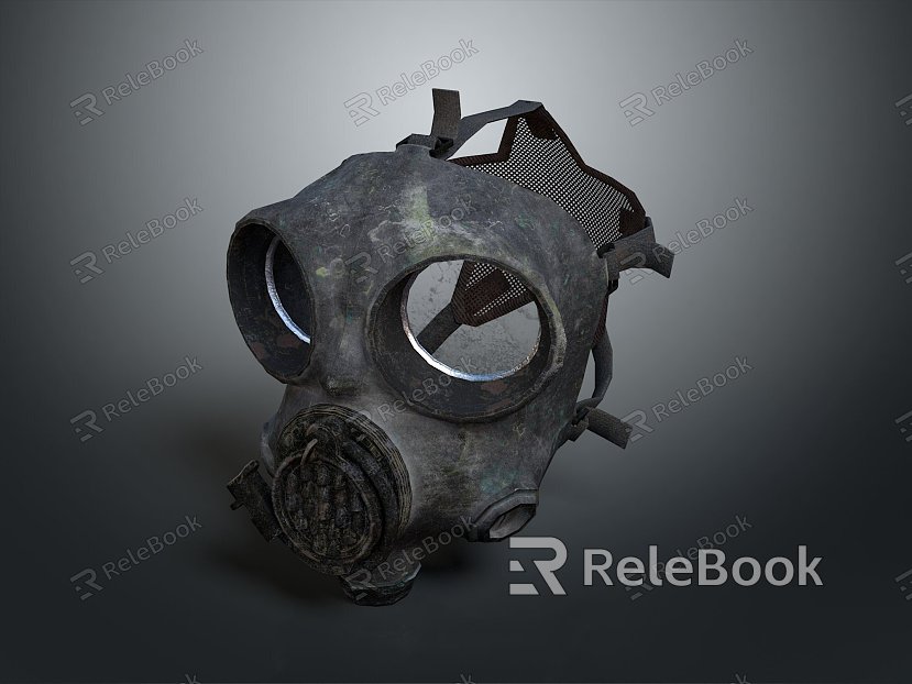 Gas Mask Science Fiction Gas Mask Gas Mask Respirator Breathing Mask Biochemical Mask Science Fiction Mask model