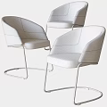 Modern Single Chair Designs With Fabric Upholstery And Black Metal Frame In Three Colors
