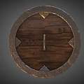 Game Shield Hand-drawn Shield Cartoon Shield Medieval Shield Western Shield Low Face Number Low Model Simple Model Game Sub-era Film and Television Level Super Realism 3d model