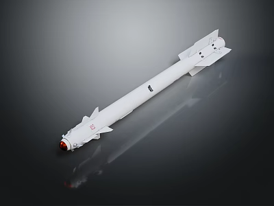 White Space Rocket Model For Cosmic Exploration And Aerospace Missions 3d model