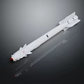 White Space Rocket Model For Cosmic Exploration And Aerospace Missions