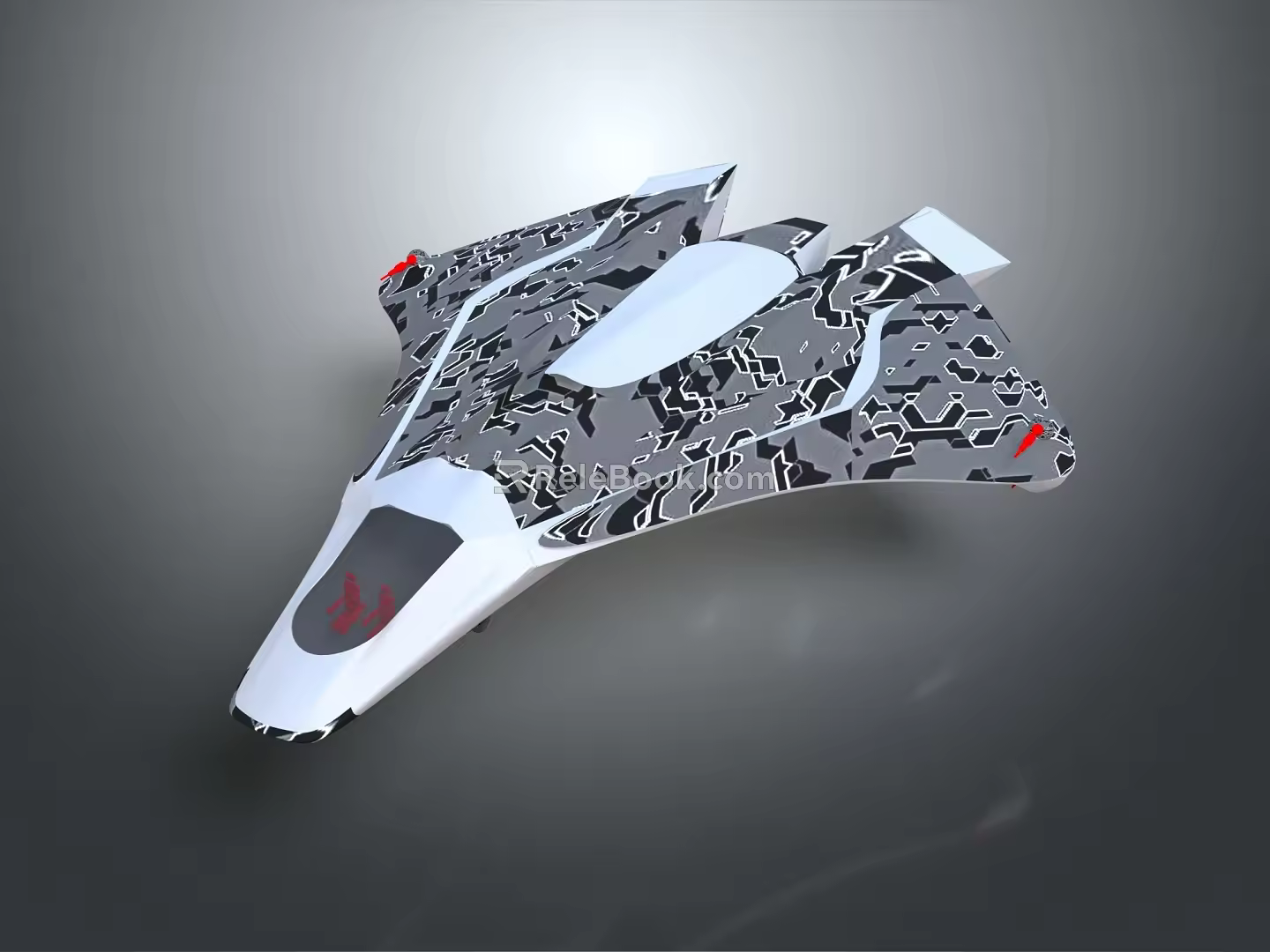 Modern Spaceship Spacecraft 3d model