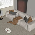 Modern Multiplayer Sofa 3d model