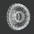 Heavy Duty Off Road Tire With Aggressive Tread Pattern And Red Rim Details