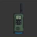 Green Handheld Tactical Weapon With Antenna Screen Keypad And Speaker Grill