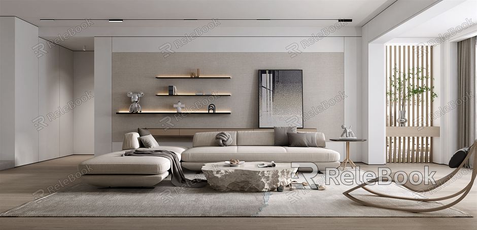 modern living room model