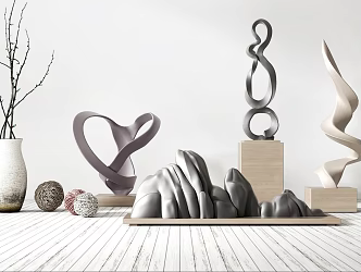 Modern ornaments combination process ornaments 3d model