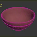 Handmade Red Clay Bowl With Simple Line Design As Home Furniture Decor Piece