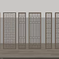 Chinese Style Room Dividers With Intricate Lattice Patterns And Modern Design